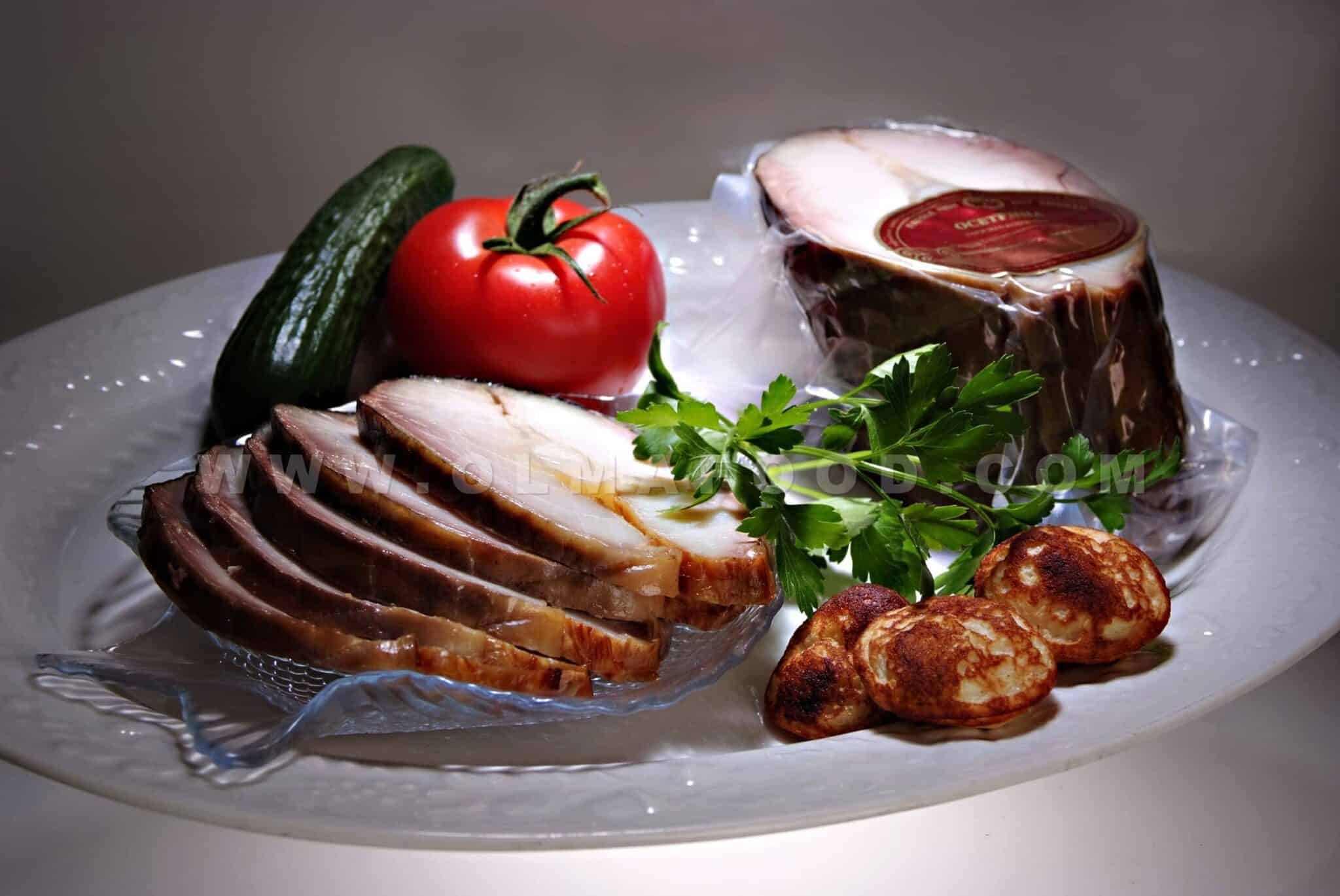 Hot Smoked White Sturgeon (chunk)