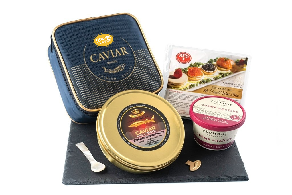 Siberian Osetra Aurora Caviar Gift Set